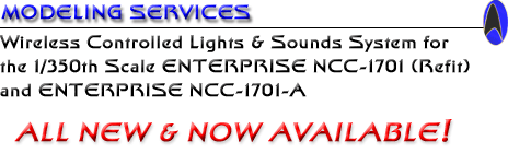 Image: Modeling Services - Wireless Controlled Lighting Kit for the 1/350 Refit Enterprise