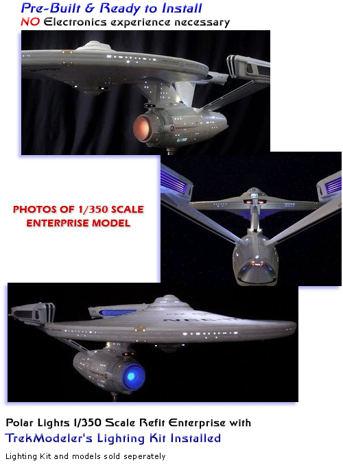 Image: wireless Controlled Lighting Kit installed in PL 1/350 Scale Refit Enterprise